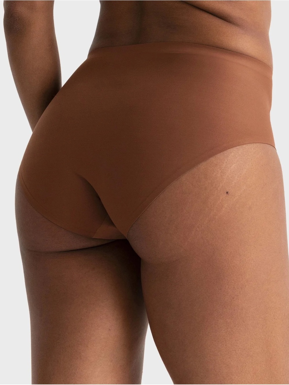 NWT Evelyn & Bobbie High-Waisted Retro Bikini in Clay Brown - Size 16-24 - Picture 2 of 5